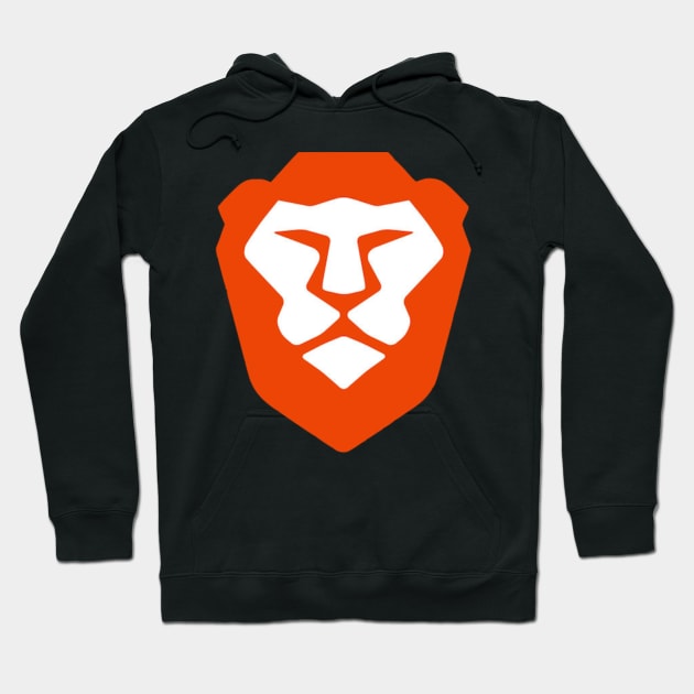 Brave Browser Logo Hoodie by CryptographTees